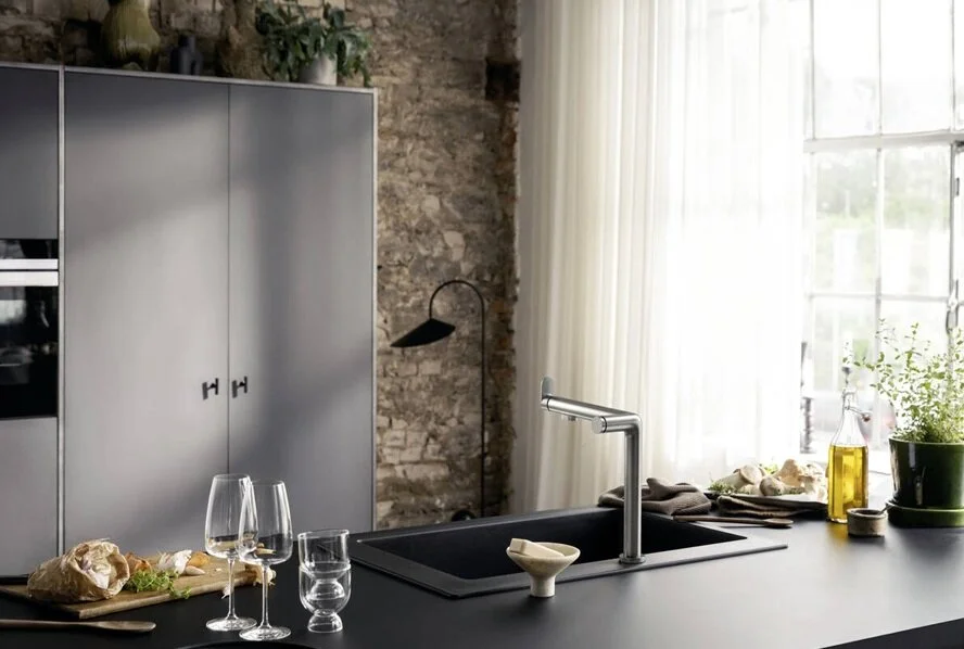 Смеситель для кухни Hansgrohe Aqittura хром 76804000 (детальная фотография), современные, hi-tech