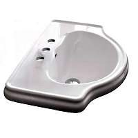 Раковина Kerasan Retro 62 см с 3 отверстиями под смеситель