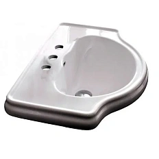 Раковина Kerasan Retro 62 см с 3 отверстиями под смеситель