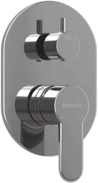 Душевой комплект BERGES Ventas хром сильвер 073007 (детальная фотография), нет в наличии