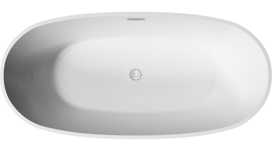 Ванна акриловая Sancos Flo 170x80 см отдельностоящая FB02 (детальная фотография), современныe, hi-tech