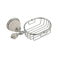 Решетка для ванной Migliore Olivia керамика с декором платина, хром