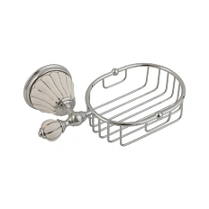 Решетка для ванной Migliore Olivia керамика с декором платина, хром