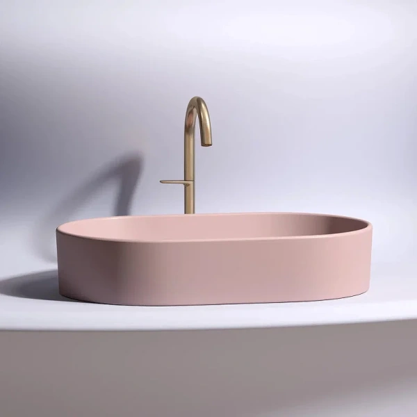 Раковина Ceramica Nova Element 60 см розовая CN6048MP (детальная фотография), из санфарфора