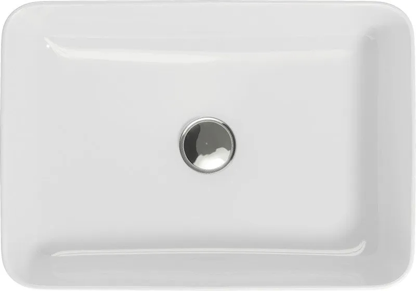 Раковина Style Line Crea 50 см белая СС-00002355 (детальная фотография), накладные (на столешницу), пристенные