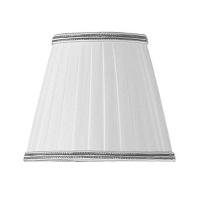 Абажур Tiffany World Murano цвет белый с хромовым кантом