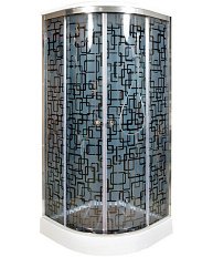 Душевая кабина Deto BM 100х100 см с гидромассажем