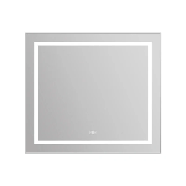 Зеркало с подсветкой BelBagno Kraft 90 см с подогревом сатин SPC-KRAFT-885-785-TCH-WARM (детальная фотография)
