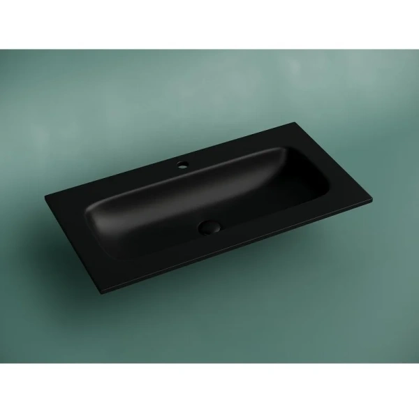 Раковина Ceramica Nova Grace 91 см черная матовая CN7019MB (детальная фотография), черные