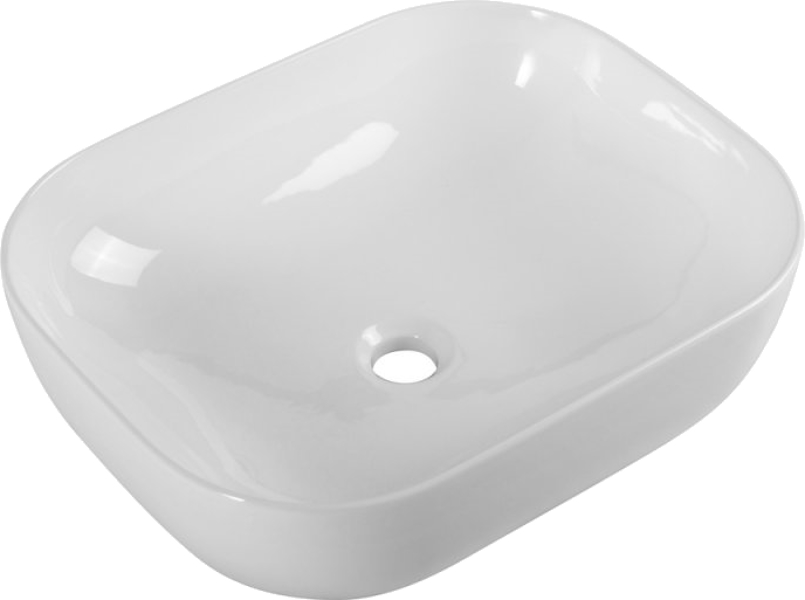 Раковина BelBagno 50 см накладная белая глянцевая BB1302 (детальная фотография)