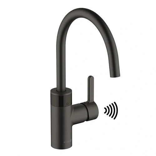 Смеситель для кухни Kludi E-GO черный матовый - фото 2