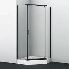 Душевой уголок WasserKRAFT Wiese 90x90 см профиль черный