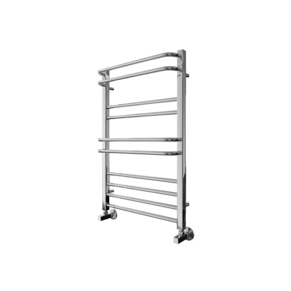 Полотенцесушитель водяной Акватек Бетта 50x80 см хром AQ KRC1080CH (детальная фотография), для систем горячего водоснабжения, для систем отопления, с нижним подключением