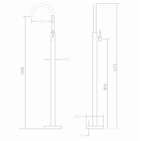 Смеситель для раковины Abber Wasser Kreis золото матовое AF8141G (детальная фотография), для раковины