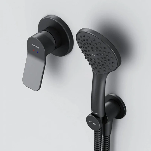 Душевой комплект Am.Pm X-Joy черный FB85A2H002 (детальная фотография), современные, hi-tech