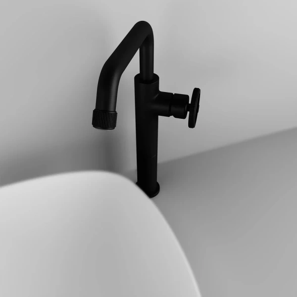 Смеситель для раковины IDDIS Grange черный GRABLR1i01 (детальная фотография), современные, hi-tech