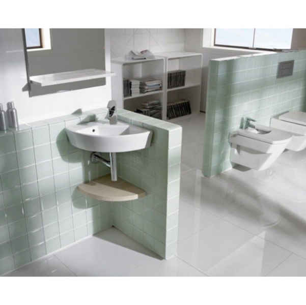 Раковина угловая Roca Hall 32762 43x35 см (детальная фотография), подвесные, пристенные, угловые