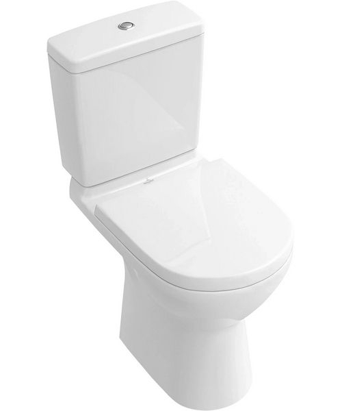 Чаша для унитаза-компакта Villeroy & Boch O.novo альпийский белый с покрытием CeramicPlus 566101R1 (детальная фотография), напольные