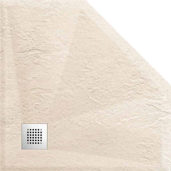 Душевой поддон Vincea 90x90 см бежевый VST-4SP9090C (детальная фотография), из искусственного камня