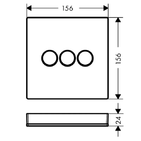 Переключатель потоков Hansgrohe ShowerSelect матовый белый 15764700 (детальная фотография), в наличии