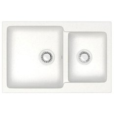 Мойка для кухни Azario Grand 76.5 см белый лед