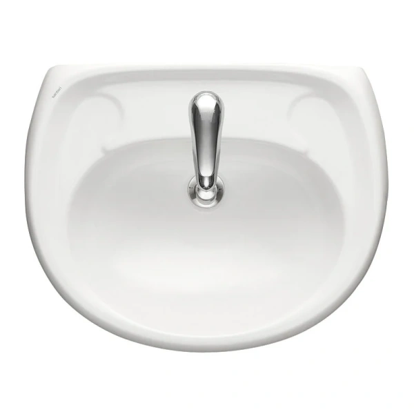 Раковина Santeri Воротынский 57 см с отверстием под смеситель 1.3111.7.S00.10B.0 (детальная фотография), полукруглая