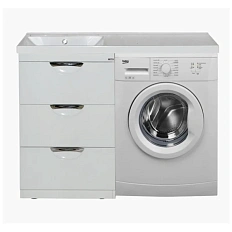 Тумба под раковину напольная Misty Куба 50 см три ящика