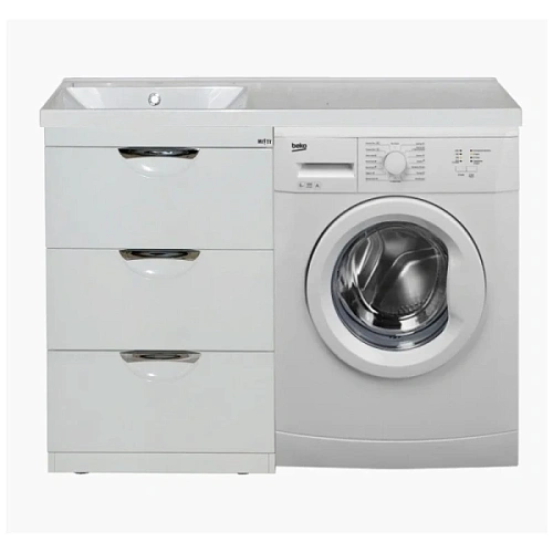 Тумба под раковину напольная Misty Куба 50 см три ящика - фото 1