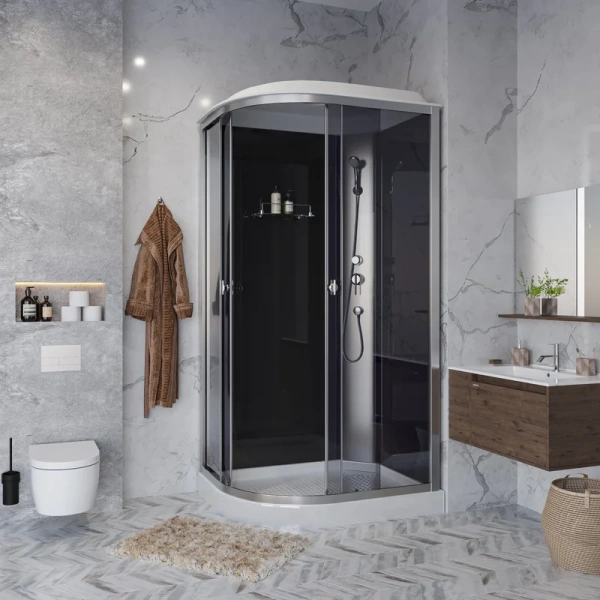 Душевая кабина Niagara Eco 120x80 см правосторонняя E120/80/13R/TN (детальная фотография), 120х80