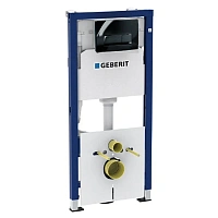 Инсталляция для унитаза Geberit Delta 50 с кнопкой черной