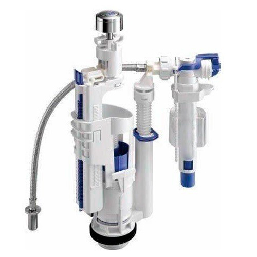 Механизм слива Kerasan Retro хром 750990 Geberit (детальная фотография)