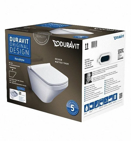 Унитаз подвесной Duravit DuraStyle белый 45510900A1 (детальная фотография), белые