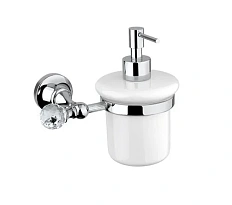 Дозатор для мыла Cezares Olimp хром с кристаллом Swarovski