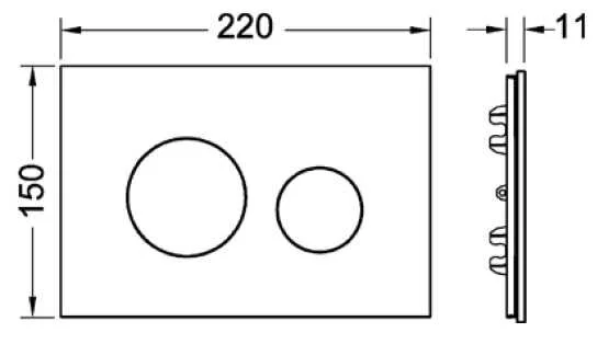Лицевая панель Tece TECEloop modular стекло, белая 9240671 (детальная фотография), в наличии