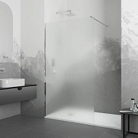Душевая перегородка RGW Walk In WA-010 90 см стекло матовое-сатинат, профиль хром