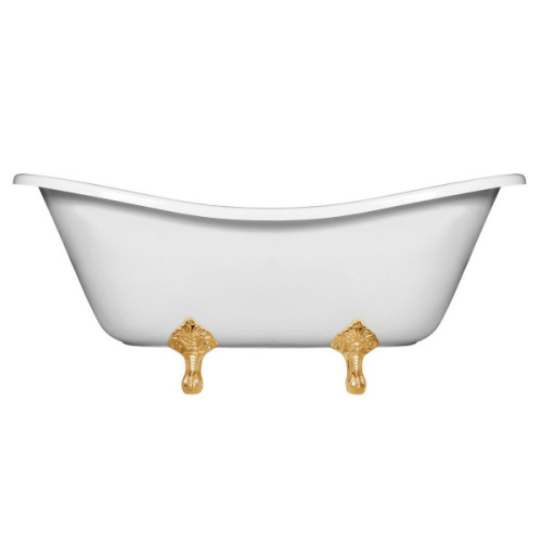 Ванна из литьевого мрамора Эстет Бостон 180х74 см белая матовая ФР-00014525 (детальная фотография), овальные