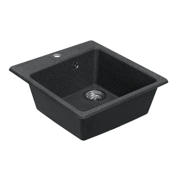 Мойка для кухни Акватон Парма 47 см графит 1A713032PM210 (детальная фотография), из искусственного мрамора