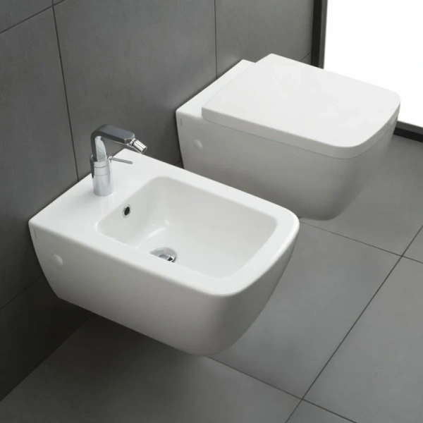 Унитаз подвесной Hatria Fusion Q YXWY01 35.5х55 см (детальная фотография), современные, hi-tech