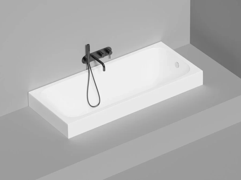 Ванна из искусственного камня Salini Orlando 160x70 см S-Stone белая матовая 102025M (детальная фотография), белые