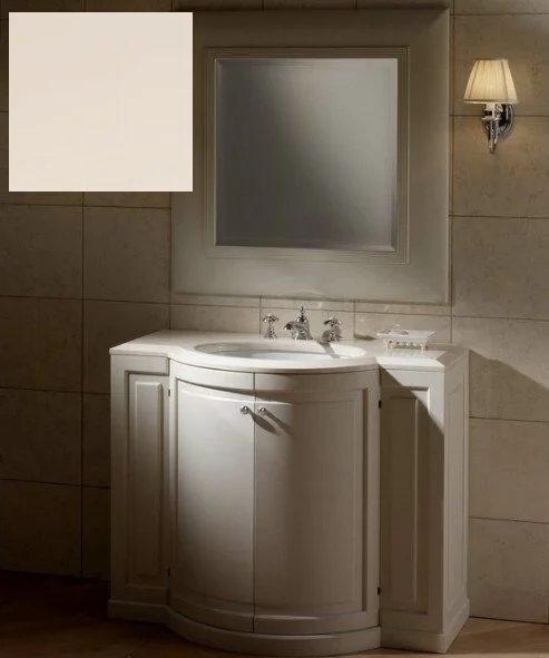 Тумба с мраморной столешницей, цвет полуглянцевый Warm Grey, мрамор Bianco Carrara, Devon&Devon Clarence EFCLARWGBI (детальная фотография)