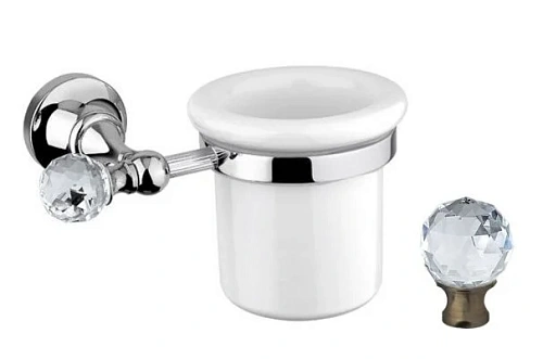 Стакан для ванной Cezares Olimp бронза, с кристаллом Swarovski - фото 4