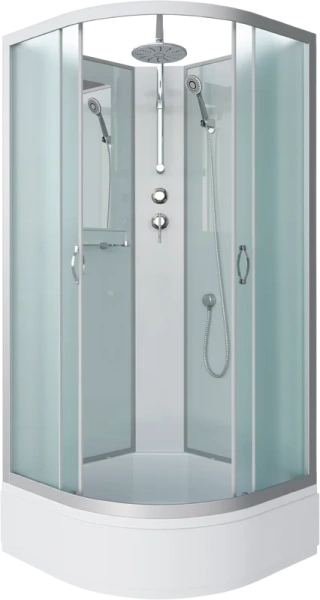 Душевая кабина Niagara Classic 90x90 см полукруглая 33011424BKT (детальная фотография)