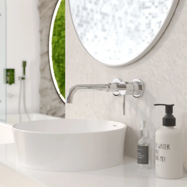 Раковина BERGES Ego 38 см белая 181011 (детальная фотография), современные, hi-tech