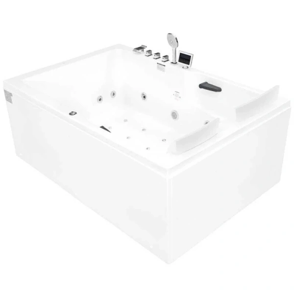 Ванна акрииловая Gemy 182x122 см с гидро и аэромассажем правосторонняя G9061 K R (детальная фотография)