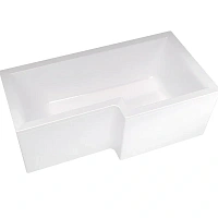 Ванна акриловая 1MarKa Linea 01лин16585лкс2+/01лин16585пкс2+, 165 x 85 см, левая/правая, цвет белый