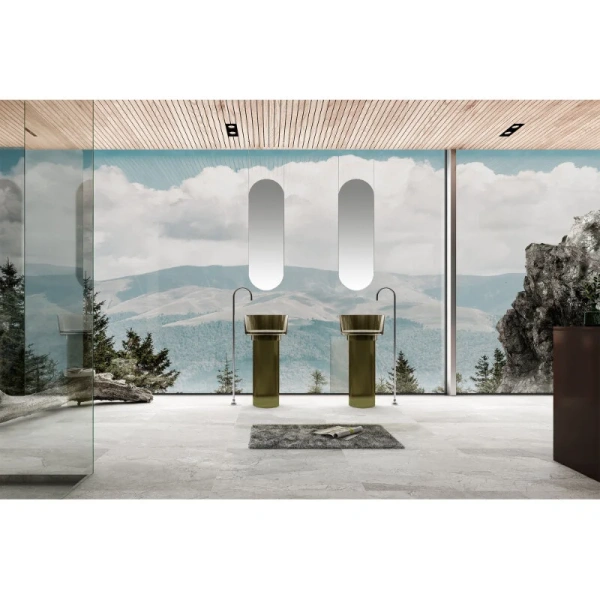 Раковина напольная Abber Kristall оливковая AT2702Vesuvian (детальная фотография), другие