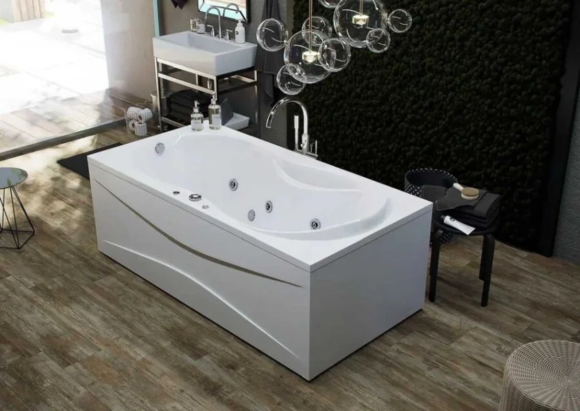 Ванна акриловая Акватек Мартиника 180х90 см без фронтального экрана MAR180-0000053 (детальная фотография), современныe, hi-tech