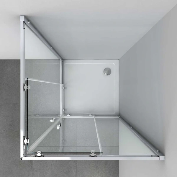 Душевой уголок Vincea Alpha 90х90 см стекло текстурное VSS-3AL900MT (детальная фотография), 90х90