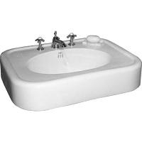 Раковина 71х57см, смеситель на 3 отверстия, Devon&Devon Blues