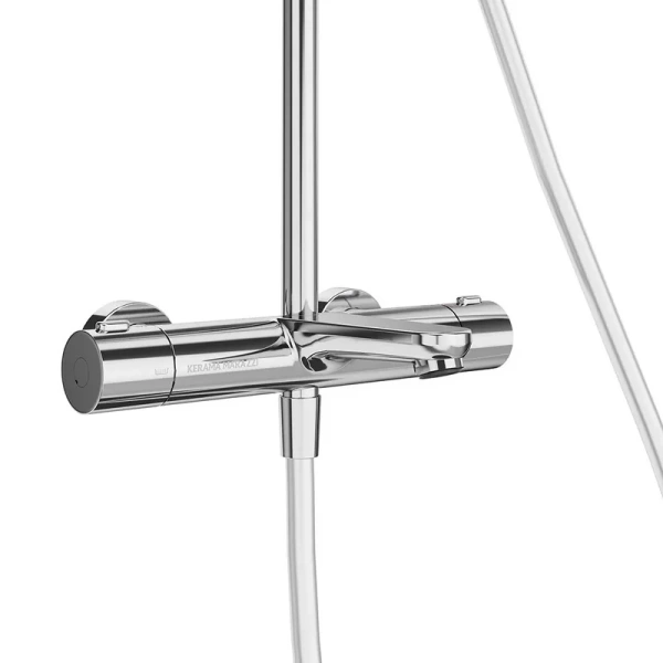 Душевая стойка Kerama Marazzi Fonte хром FO.301.KM.CR (детальная фотография), со смесителем
